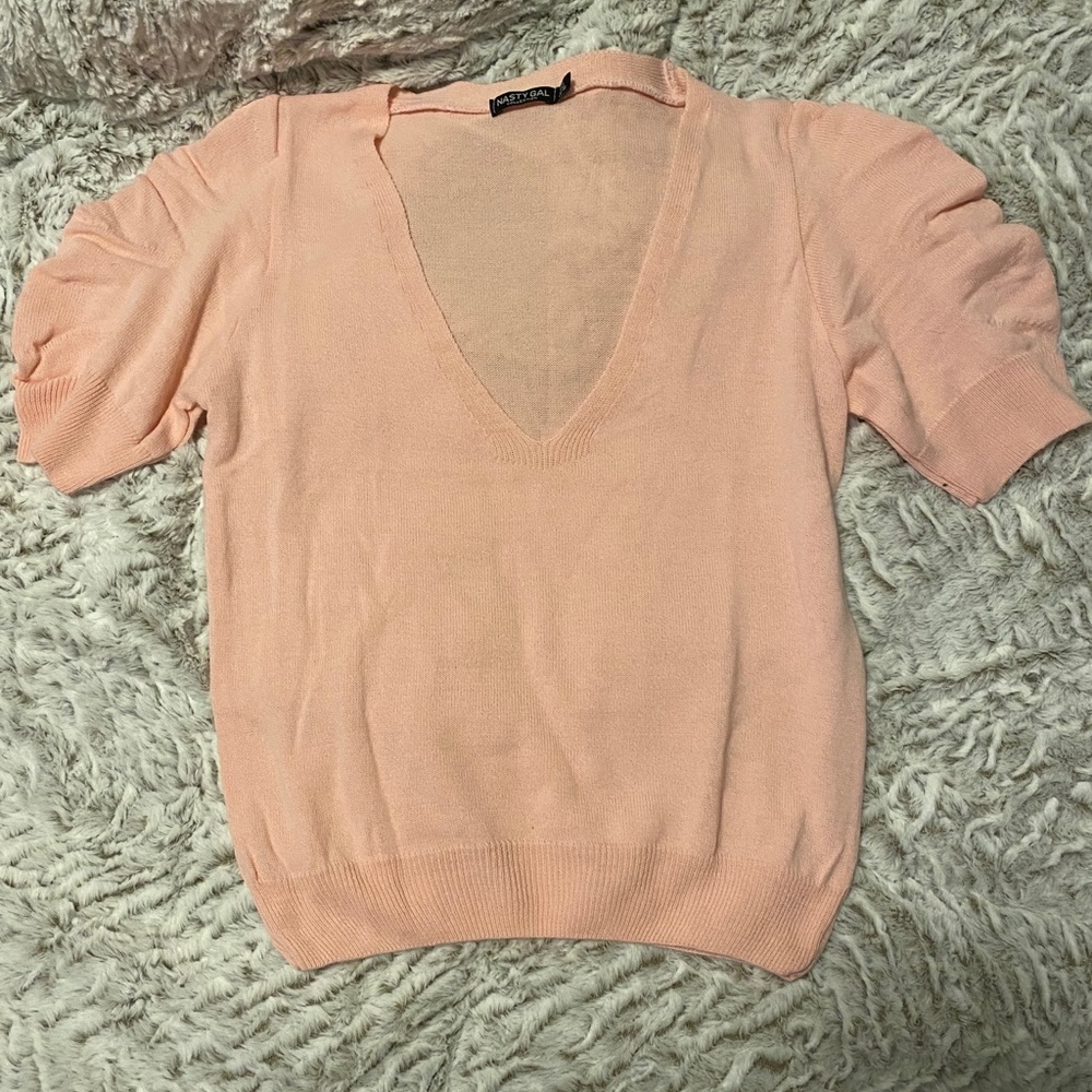 Puff Sleeve Light Sweater (Worn 1x)